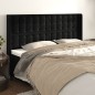 vidaXL Cabecero con orejas de terciopelo negro 183x16x118/128 cm vidaXL Cabecero con orejas de terciopelo negro 183x16x118/128 cm