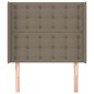 vidaXL Cabecero con orejas de tela gris taupe 103x16x118/128 cm vidaXL Cabecero con orejas de tela gris taupe 103x16x118/128 cm