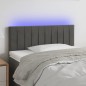 vidaXL Cabecero con LED de terciopelo gris oscuro 100x5x78/88 cm vidaXL Cabecero con LED de terciopelo gris oscuro 100x5x78/88 cm