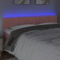 vidaXL Cabecero con LED de terciopelo rosa 160x5x78/88 cm vidaXL Cabecero con LED de terciopelo rosa 160x5x78/88 cm
