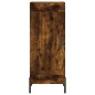 vidaXL Aparador de madera contrachapada roble ahumado 34,5x34x180 cm vidaXL Aparador de madera contrachapada roble ahumado 34,5x34x180 cm