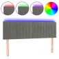vidaXL Cabecero con LED de terciopelo gris claro 144x5x78/88 cm vidaXL Cabecero con LED de terciopelo gris claro 144x5x78/88 cm