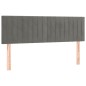 vidaXL Cabecero con LED de terciopelo gris claro 144x5x78/88 cm vidaXL Cabecero con LED de terciopelo gris claro 144x5x78/88 cm
