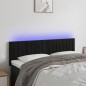 vidaXL Cabecero con LED de terciopelo negro 144x5x78/88 cm vidaXL Cabecero con LED de terciopelo negro 144x5x78/88 cm