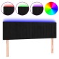 vidaXL Cabecero con LED de terciopelo negro 144x5x78/88 cm vidaXL Cabecero con LED de terciopelo negro 144x5x78/88 cm