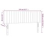 vidaXL Cabecero con LED de terciopelo negro 144x5x78/88 cm vidaXL Cabecero con LED de terciopelo negro 144x5x78/88 cm