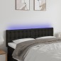 vidaXL Cabecero con LED de tela negro 144x5x78/88 cm vidaXL Cabecero con LED de tela negro 144x5x78/88 cm