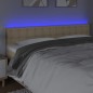 vidaXL Cabecero con LED de tela color crema 200x5x78/88 cm vidaXL Cabecero con LED de tela color crema 200x5x78/88 cm
