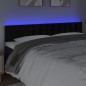 vidaXL Cabecero con LED de terciopelo negro 180x5x78/88 cm vidaXL Cabecero con LED de terciopelo negro 180x5x78/88 cm