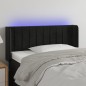 vidaXL Cabecero con LED de terciopelo negro 103x16x78/88 cm vidaXL Cabecero con LED de terciopelo negro 103x16x78/88 cm