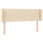 vidaXL Cabecero con LED de tela crema 147x16x78/88 cm vidaXL Cabecero con LED de tela crema 147x16x78/88 cm
