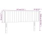 vidaXL Cabecero con LED de tela crema 147x16x78/88 cm vidaXL Cabecero con LED de tela crema 147x16x78/88 cm