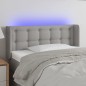 vidaXL Cabecero con LED de tela gris claro 103x16x78/88 cm vidaXL Cabecero con LED de tela gris claro 103x16x78/88 cm