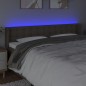 vidaXL Cabecero con LED de tela gris taupe 183x16x78/88 cm vidaXL Cabecero con LED de tela gris taupe 183x16x78/88 cm