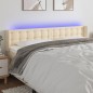 vidaXL Cabecero con LED de tela crema 163x16x78/88 cm vidaXL Cabecero con LED de tela crema 163x16x78/88 cm