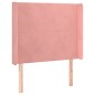 vidaXL Cabecero con LED de terciopelo rosa 93x16x118/128 cm vidaXL Cabecero con LED de terciopelo rosa 93x16x118/128 cm