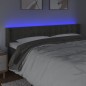 vidaXL Cabecero con LED de terciopelo gris oscuro 183x16x78/88 cm vidaXL Cabecero con LED de terciopelo gris oscuro 183x16x78/88 cm