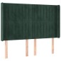 vidaXL Cabecero con LED de terciopelo verde oscuro 147x16x118/128 cm vidaXL Cabecero con LED de terciopelo verde oscuro 147x16x118/128 cm