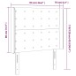 vidaXL Cabecero con LED de tela gris oscuro 93x16x118/128 cm vidaXL Cabecero con LED de tela gris oscuro 93x16x118/128 cm