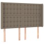 vidaXL Cabecero con LED de tela gris taupe 147x16x118/128 cm vidaXL Cabecero con LED de tela gris taupe 147x16x118/128 cm