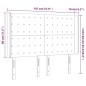 vidaXL Cabecero con LED de tela gris taupe 147x16x118/128 cm vidaXL Cabecero con LED de tela gris taupe 147x16x118/128 cm