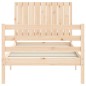 vidaXL Estructura de cama con cabecero madera maciza 90x200 cm vidaXL Estructura de cama con cabecero madera maciza 90x200 cm