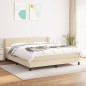 vidaXL Cama box spring con colchón tela color crema 180x200 cm vidaXL Cama box spring con colchón tela color crema 180x200 cm