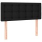 vidaXL Cama box spring con colchón tela negro 90x190 cm vidaXL Cama box spring con colchón tela negro 90x190 cm