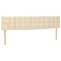 vidaXL Cama box spring con colchón tela color crema 200x200 cm vidaXL Cama box spring con colchón tela color crema 200x200 cm