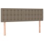 vidaXL Cama box spring con colchón tela gris taupe 140x190 cm vidaXL Cama box spring con colchón tela gris taupe 140x190 cm