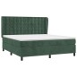 vidaXL Cama box spring con colchón terciopelo verde oscuro 180x200 cm vidaXL Cama box spring con colchón terciopelo verde oscuro 180x200 cm