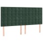 vidaXL Cama box spring con colchón terciopelo verde oscuro 180x200 cm vidaXL Cama box spring con colchón terciopelo verde oscuro 180x200 cm