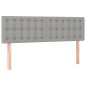 vidaXL Cama box spring con colchón tela gris claro 140x200 cm vidaXL Cama box spring con colchón tela gris claro 140x200 cm
