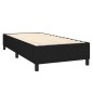 vidaXL Cama box spring con colchón tela negro 90x190 cm vidaXL Cama box spring con colchón tela negro 90x190 cm