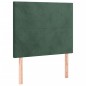 vidaXL Cama box spring con colchón terciopelo verde oscuro 90x190 cm vidaXL Cama box spring con colchón terciopelo verde oscuro 90x190 cm