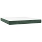 vidaXL Cama box spring con colchón terciopelo verde oscuro 180x200 cm vidaXL Cama box spring con colchón terciopelo verde oscuro 180x200 cm