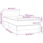 vidaXL Cama box spring con colchón y LED tela crema 90x200 cm vidaXL Cama box spring con colchón y LED tela crema 90x200 cm
