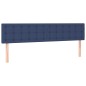 vidaXL Cama box spring con colchón y LED tela azul 200x200 cm vidaXL Cama box spring con colchón y LED tela azul 200x200 cm