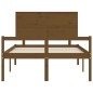 vidaXL Cama personas mayores cabecero madera marrón miel 120x200 cm vidaXL Cama personas mayores cabecero madera marrón miel 120x200 cm