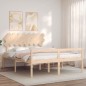 vidaXL Cama para personas mayores con cabecero madera maciza 160x200cm vidaXL Cama para personas mayores con cabecero madera maciza 160x200cm