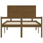 vidaXL Cama personas mayores cabecero madera marrón miel 140x190 cm vidaXL Cama personas mayores cabecero madera marrón miel 140x190 cm