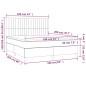 vidaXL Cama box spring colchón y LED terciopelo rosa 160x200 cm vidaXL Cama box spring colchón y LED terciopelo rosa 160x200 cm