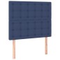 vidaXL Cama box spring con colchón tela azul 90x190 cm vidaXL Cama box spring con colchón tela azul 90x190 cm