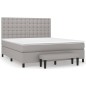 vidaXL Cama box spring con colchón tela gris claro 180x200 cm vidaXL Cama box spring con colchón tela gris claro 180x200 cm