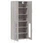 vidaXL Aparador alto madera contrachapada gris sonoma 69,5x34x180 cm vidaXL Aparador alto madera contrachapada gris sonoma 69,5x34x180 cm