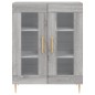 vidaXL Aparador alto madera contrachapada gris sonoma 69,5x34x180 cm vidaXL Aparador alto madera contrachapada gris sonoma 69,5x34x180 cm