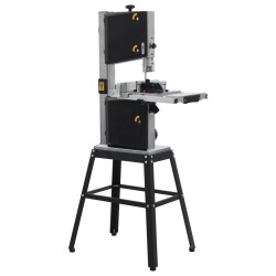 vidaXL Sierra de cinta con soporte de acero ancho de corte 245 mm