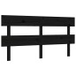 vidaXL Cama matrimonio personas mayores cabecero madera maciza negro vidaXL Cama matrimonio personas mayores cabecero madera maciza negro