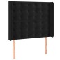 vidaXL Cama box spring colchón y LED terciopelo negro 80x200 cm vidaXL Cama box spring colchón y LED terciopelo negro 80x200 cm