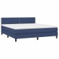 vidaXL Cama box spring con colchón tela azul 160x200 cm vidaXL Cama box spring con colchón tela azul 160x200 cm